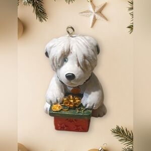 Russ Berrie Wags to Whiskers Christmas Ornament